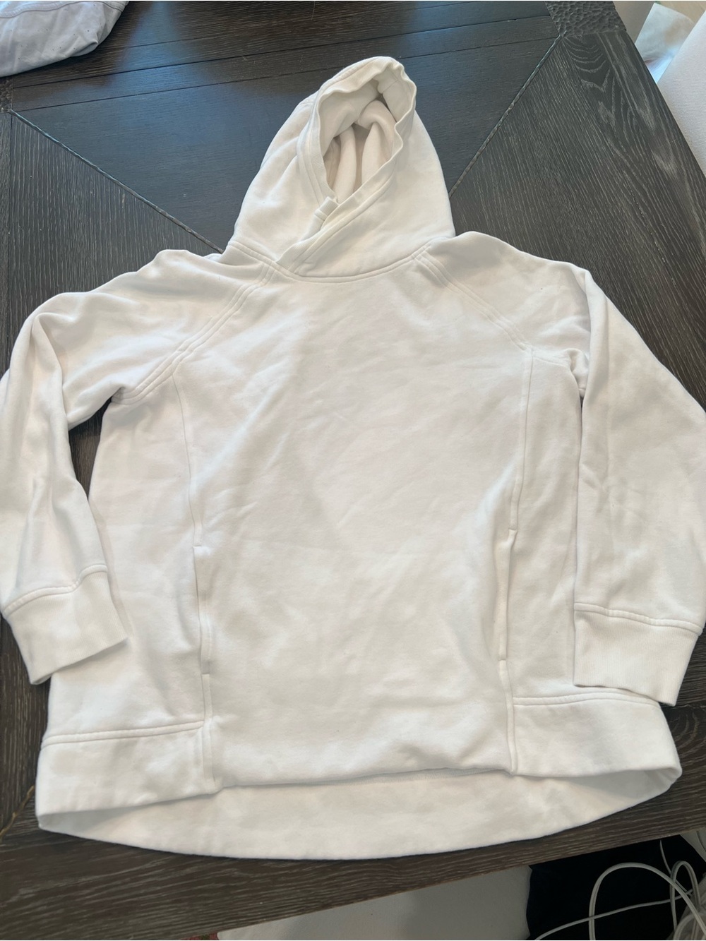 Lululemon Women’s White Hooded Pullover Sweater